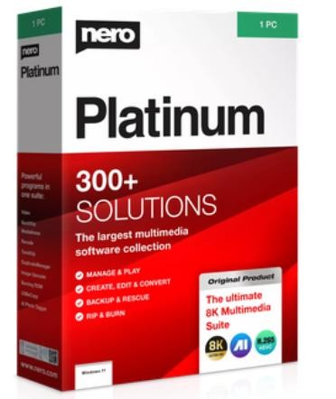 Nero Platinum Unlimited Suite 2024 1PC Win11/10/8/7 Dauerlizenz Download Deutsch