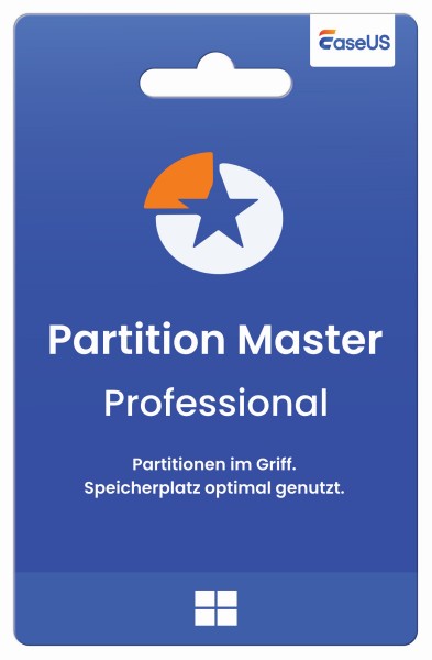 EaseUS Partition Master Professional 2026 WIN 2PC Dauerlizenz, Karte per DHL