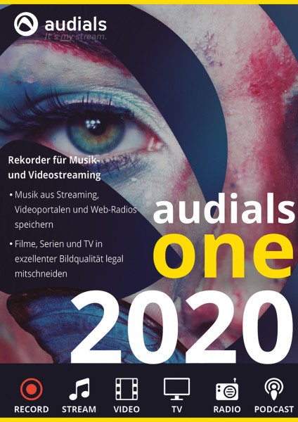 Audials One 2020 #PKC (Karte mit Key und Download-Link)