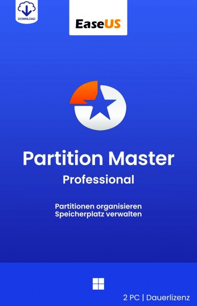 EaseUS Partition Master Professional 2026 WIN 2PC Dauerlizenz, Download