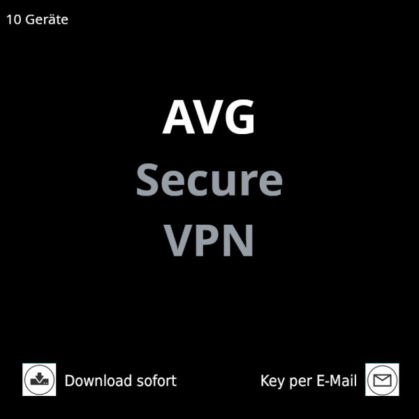 AVG Secure VPN 10 Geräte, 1Jahr, Mac,Win,Android,iOS,Digitaler Download DE