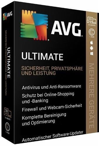 AVG Ultimate 2024, 10 Geräte, 1 Jahr, Download