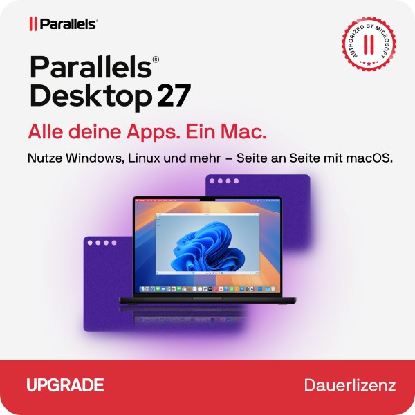 UPG Parallels Desktop 27 Standard MAC Dauerlizenz UPGRADE Digitaler Download DE