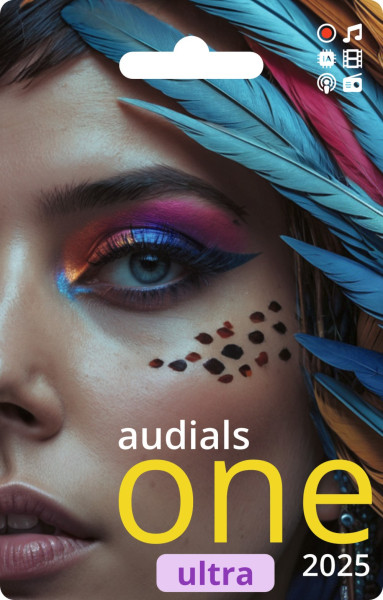 Audials One 2025 ULTRA, Vollversion, Dauerlizenz, Windows 10/11, Karte mit Key