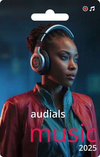 Audials Music 2025, Vollversion, Dauerlizenz, Windows 10/11,Karte mit Produktkey