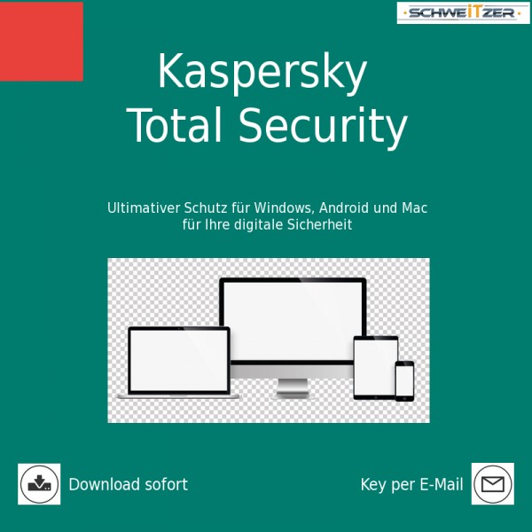 Kaspersky TOTAL SECURITY 10 Geräte 2 Jahre Download