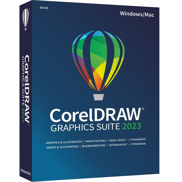 CorelDRAW Graphics Suite 2023 *Dauerlizenz* Windows10/11, Mac, Code in a Box