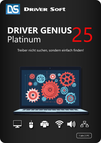 Driver Genius 25 Platinum (2025), 3 PC, 1 Jahr, Karte mit Key per DHL