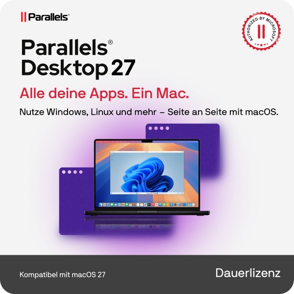 Parallels Desktop 27 Standard für MAC *Dauerlizenz* Digitaler Download DE