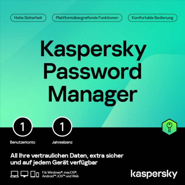 Kaspersky Password Manager 1 Jahr, Download