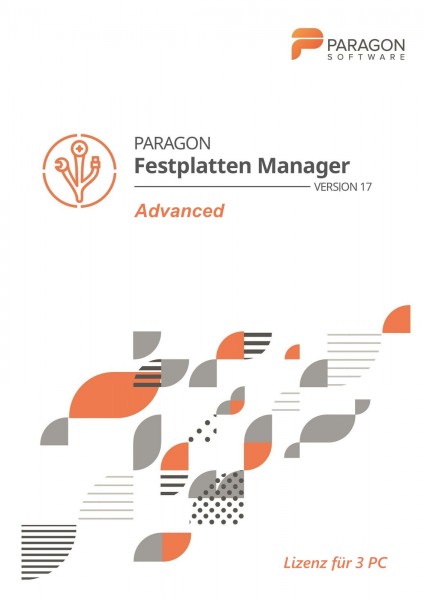 Paragon Festplatten Manager 17 Advanced 3PC, Win 11/10/8/7 Dauerlizenz, DOWNLOAD