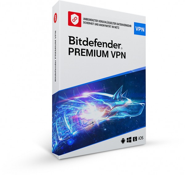 Bitdefender Premium VPN 10 Geräte, 1 Jahr, Download