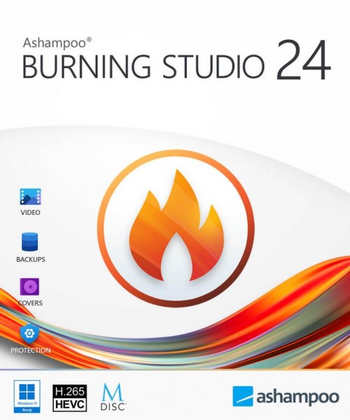 Ashampoo Burning Studio 24, Windows 11/10, 1 PC, Dauerlizenz, Download