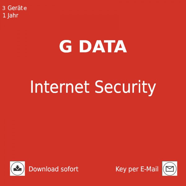 G DATA Internet Security, 3 PC, 1 Jahr, Download