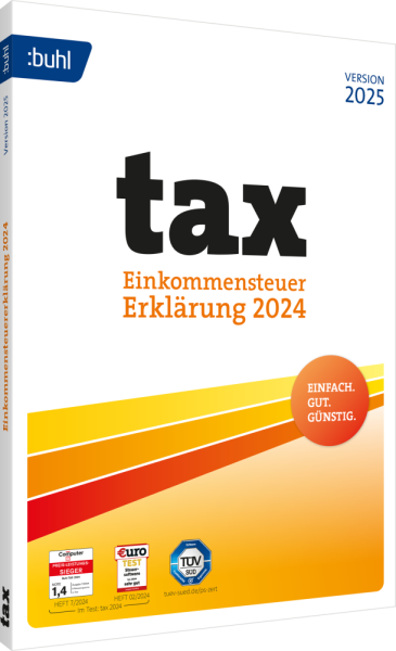 BUHL tax 2025 (für das Steuerjahr 2024), Windows 11/10, Digitaler Download