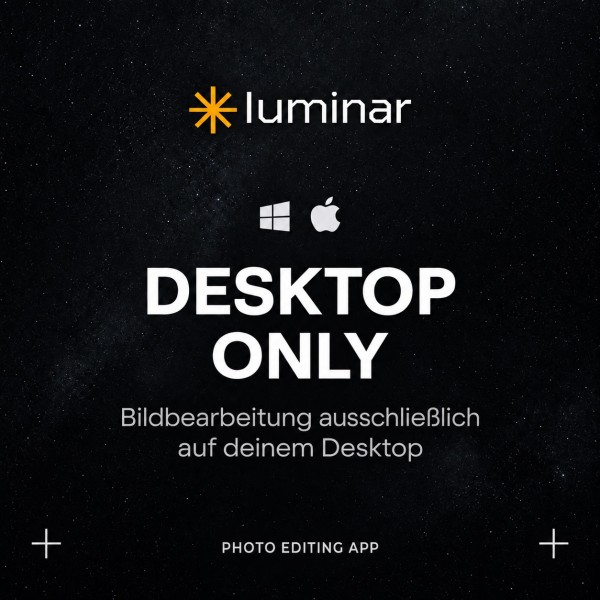 Skylum Luminar Desktop Dauerlizenz, 2Geräte Mac/Windows10/11 Digitaler Download