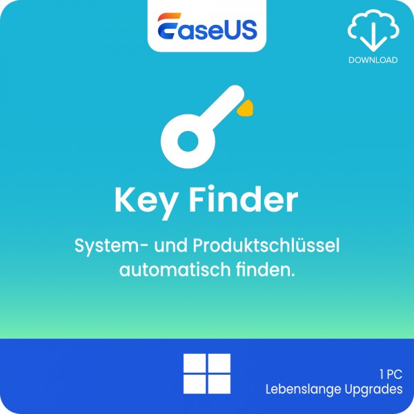 EaseUS Key Finder 4 (2026) Win 11/10/8/7 1 PC Dauerlizenz LifetimeUPG Download