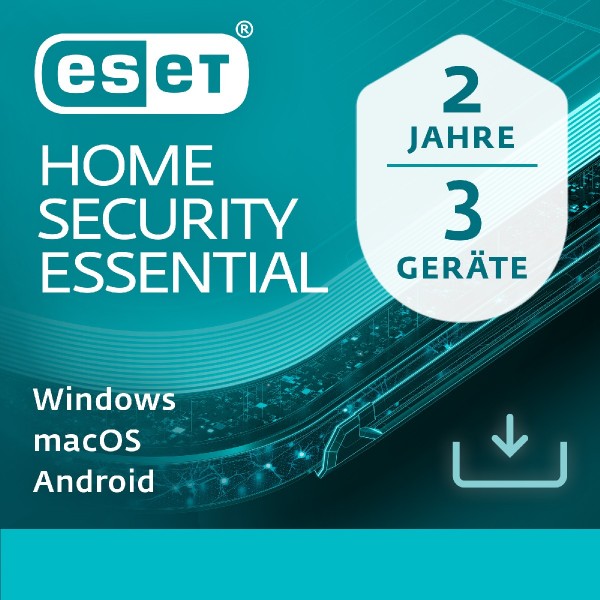 ESET HOME Security Essential 3 Geräte, 2 Jahre DEUTSCH, Download