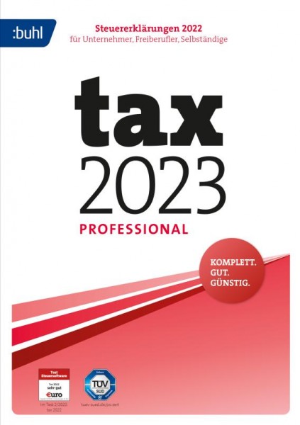 BUHL tax 2023 Professional (für das Steuerjahr 2022), Download