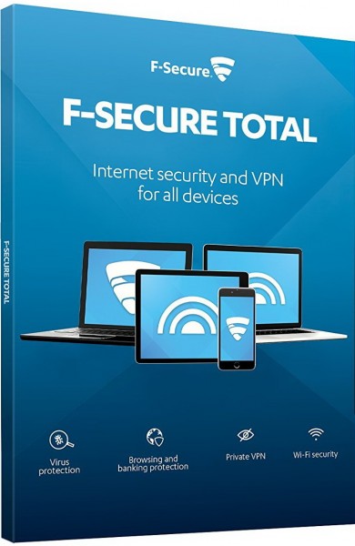 F-Secure Total Security 2025 inkl. VPN, Deutsch, 3 Geräte, 1 Jahr, Download