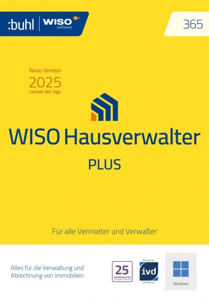 WISO Hausverwalter 365 Plus NEUE Version 2025 Deutsch Download