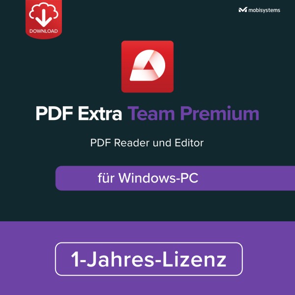 MobiPDF Extra Team Premium, 6 PC (Windows) 1 Jahr, Download