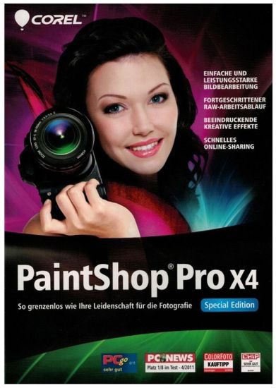Corel PaintShop Pro X4, Box