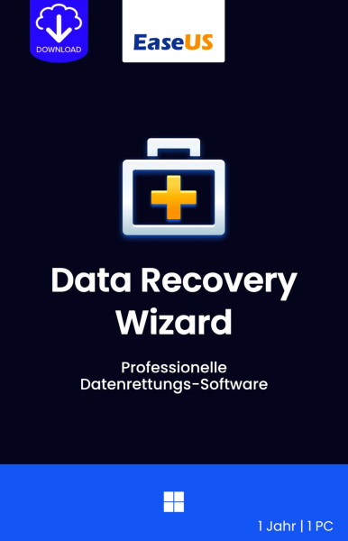 EaseUS Data Recovery Wizard Professional Windows 1 PC 1 Jahr, Download