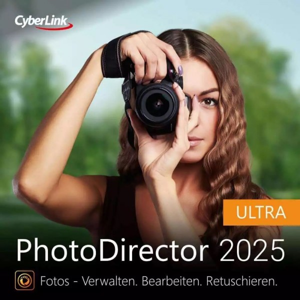 Cyberlink PhotoDirector 2025 Ultra Dauerlizenz, Windows10/11, Digitaler Download