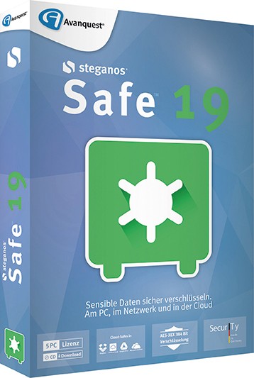 Steganos Safe 19, 5 PC, BOX mit CD