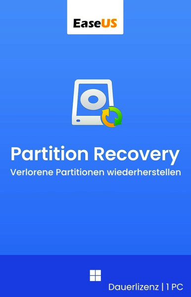 EaseUS Partition Recovery Windows 1PC Dauerlizenz-LifetimeUPG Digitaler Download