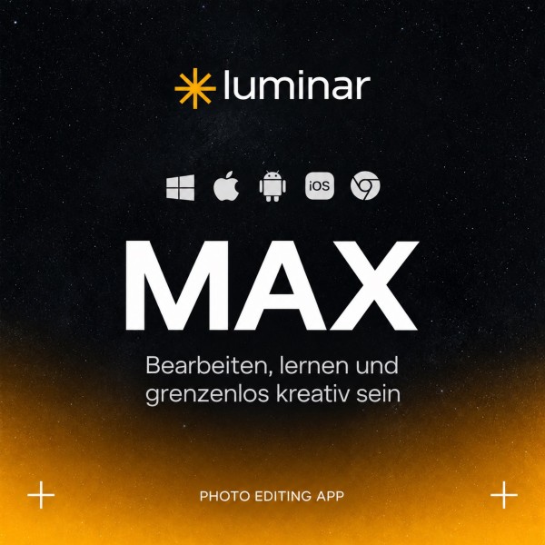Skylum Luminar Max Dauerlizenz 2Geräte+3Mobile Download inkl 1Jahr Luminar Prime