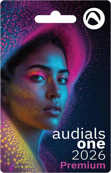 Audials One 2026 Premium, Vollversion, Dauerlizenz, Karte mit Produktkey per DHL