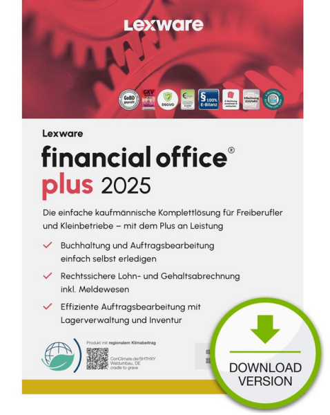 Lexware financial office plus 2025 (365-Tage Version) Digitaler Download