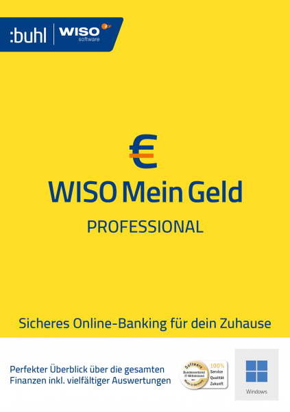 WISO Mein Geld Professional 365 Version 2026, 1 Jahr, Download