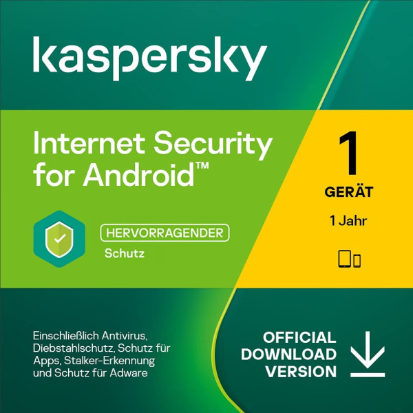 Kaspersky Android Security, 2 User, 1 Jahr, KEY