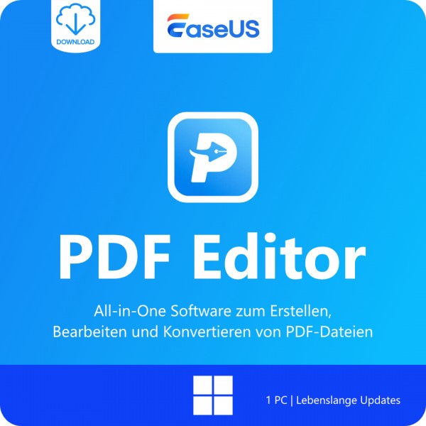 EaseUS PDF Editor 2026 Windows 1 PC, Dauerlizenz *LifetimeUPG* Download DE