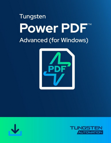 Tungsten (Kofax) Power PDF Advanced 2025.3 für WINDOWS (Nachfolger von Power PDF 5) Download, Dauerl