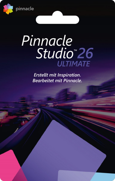 PINNACLE STUDIO 26 (2023) ULTIMATE, Windows 10/11 64-Bit, Deutsch, Karte mit KEY