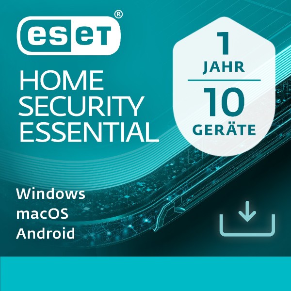 ESET HOME Security Essential 10 Geräte, 1 Jahr DEUTSCH, Download