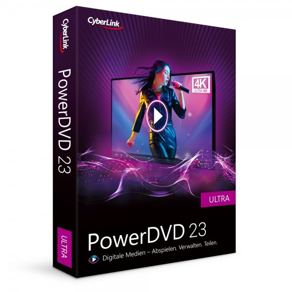 Cyberlink PowerDVD 23, Ultra, Dauerlizenz, BOX inkl. DVD