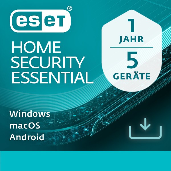 ESET HOME Security Essential 5 Geräte, 1 Jahr DEUTSCH, Download