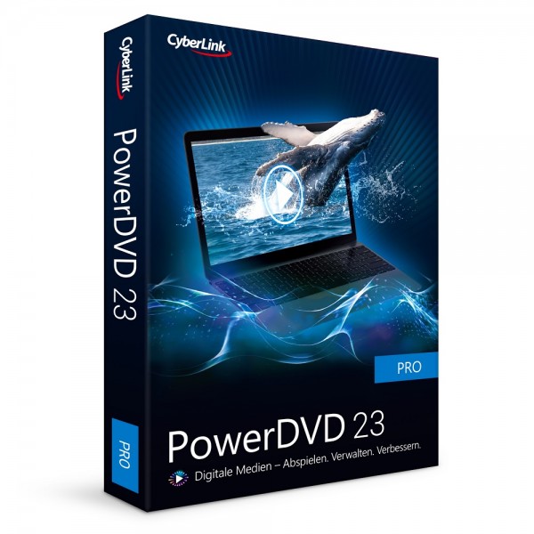 Cyberlink PowerDVD 23, PRO, Dauerlizenz, BOX inkl. DVD