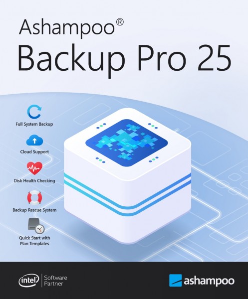 Ashampoo Backup Pro 25, Windows 10/11 (64-bit), Dauerlizenz, Download