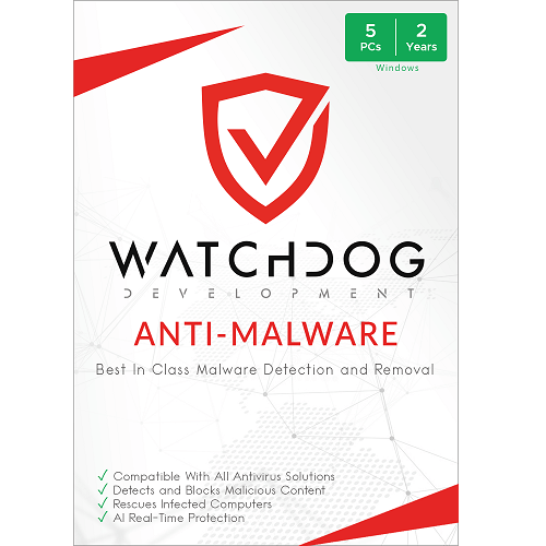 Watchdog Anti-Malware, 5 PC, 2 Jahre, Vollversion, Download