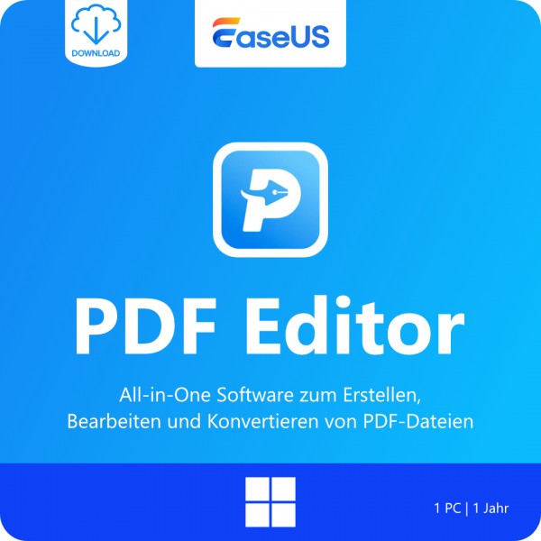 EaseUS PDF Editor 2026 Windows 1 PC, 1 Jahr, Digitaler Download